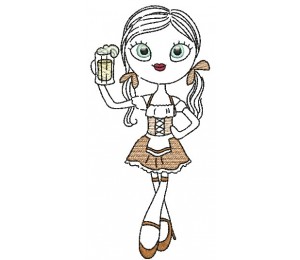 Stickdatei - Bayrisches Mädel 3